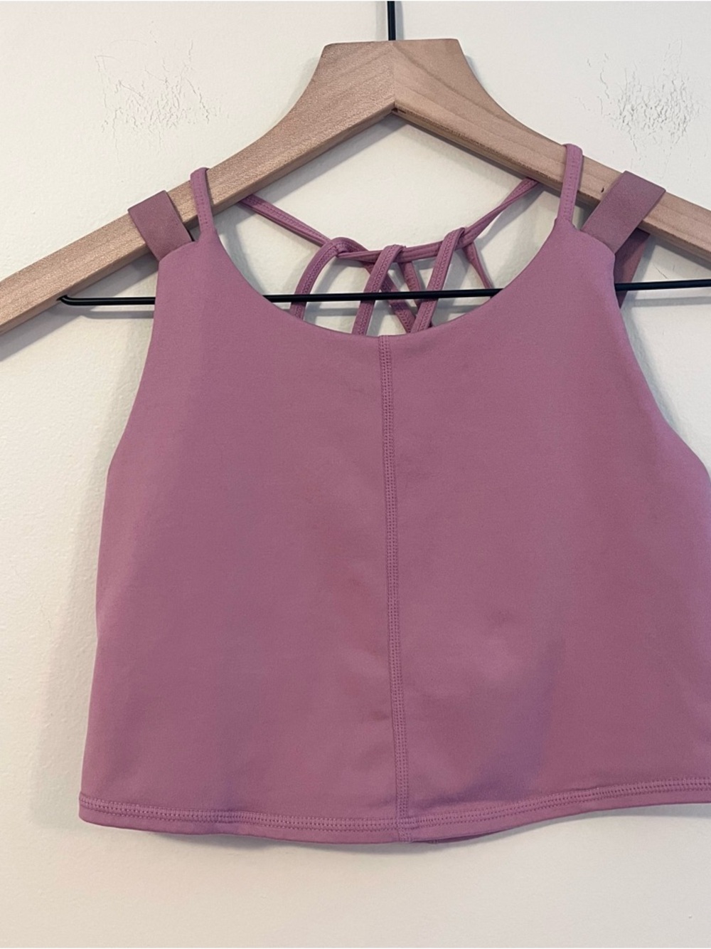 FP Movement by Free People Women’s Mauve Strappy Cropped Athletic Tank Size SP